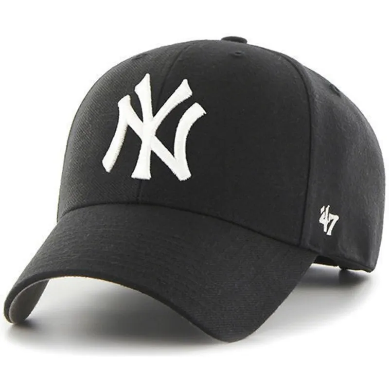 kasketter-buet-sort-justerbar-rem-til-barn-fra-new-york-yankees-mlb-af-47-brand kasketter-buet-sort-justerbar-rem-til-barn-fra-new-york-yankees-mlb-af-47-brand