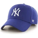 kasketter-buet-bla-justerbar-rem-til-barn-fra-new-york-yankees-mlb-af-47-brand