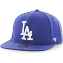 los-angeles-dodgers-mlb-captain-bla-snapback-fladskygget-kasket-fra-47-brand