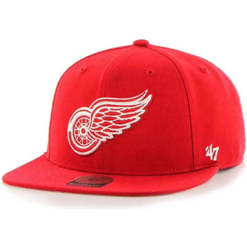 kasketter-flad-rod-snapback-fra-detroit-red-wings-nhl-af-47-brand