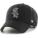 sort-buet-snapback-kasket-med-hvidt-og-sort-logo-fra-chicago-white-sox-mlb-mvp-fra-47-brand