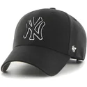 sort-buet-snapback-kasket-med-sort-og-hvidt-new-york-yankees-mlb-mvp-logo-fra-47-brand
