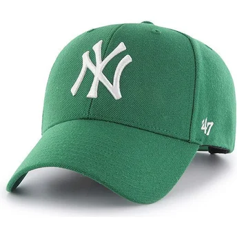 gron-curved-snapback-kasket-fra-new-york-yankees-mlb-mvp-fra-47-brand