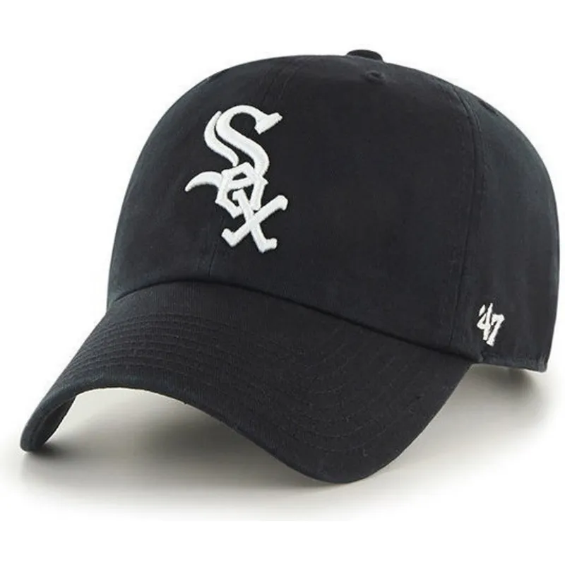 buet-sort-kasket-fra-chicago-white-sox-mlb-clean-up-fra-47-brand