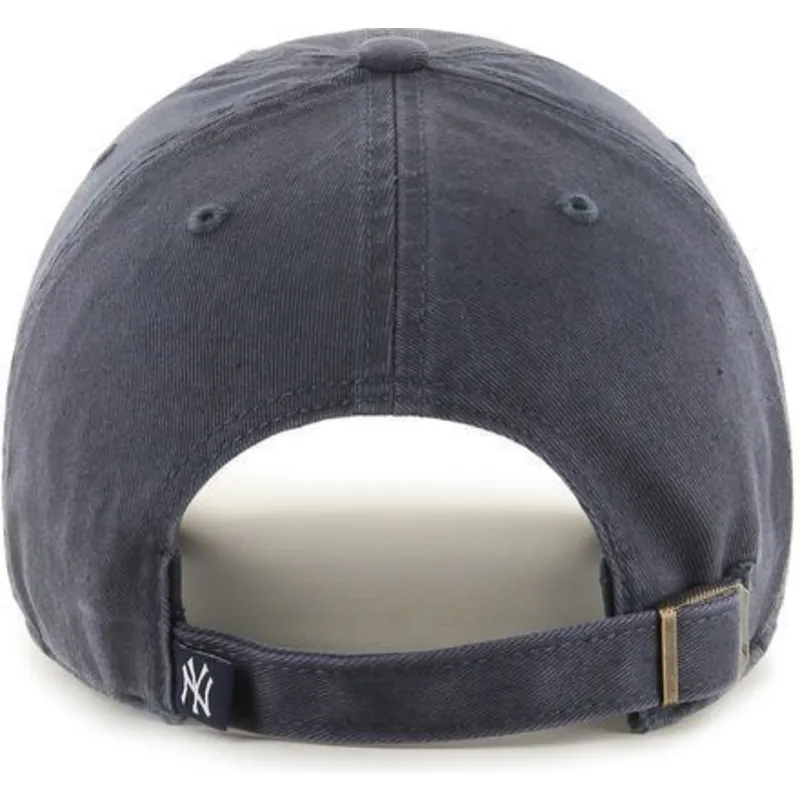 kasketter-buet-gra-justerbar-rem-denim-fra-new-york-yankees-mlb-af-47-brand