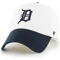 detroit-tigers-mlb-clean-up-kasket-med-buet-skygge-i-to-nuancer-fra-47-brand