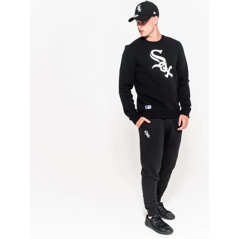 bukser-lange-bukser-sort-track-pant-fra-chicago-white-sox-mlb-af-new-era bukser-lange-bukser-sort-track-pant-fra-chicago-white-sox-mlb-af-new-era