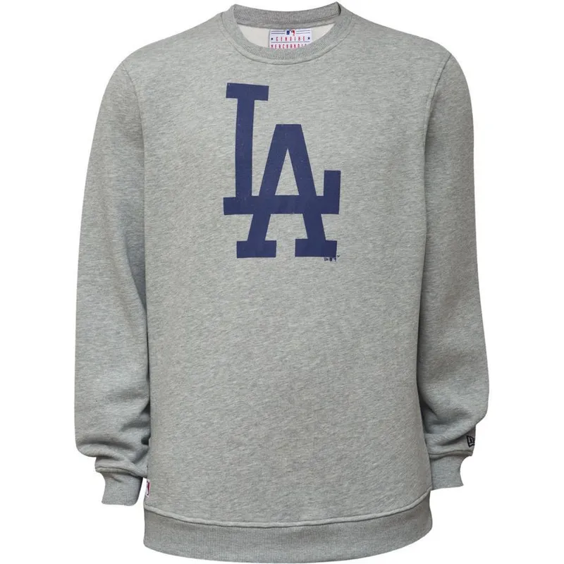 sweatshirt-uden-haette-gra-crew-neck-fra-los-angeles-dodgers-mlb-af-new-era