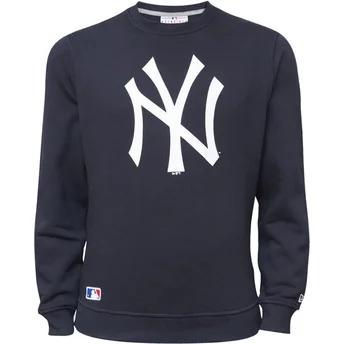 sweatshirt-uden-haette-bla-crew-neck-fra-new-york-yankees-mlb-af-new-era