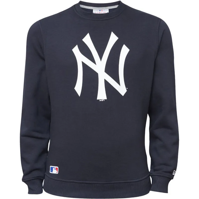 sweatshirt-uden-haette-bla-crew-neck-fra-new-york-yankees-mlb-af-new-era sweatshirt-uden-haette-bla-crew-neck-fra-new-york-yankees-mlb-af-new-era