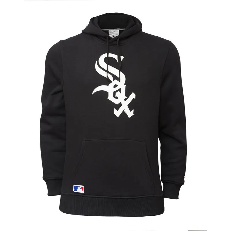 sweatshirt-med-haette-sort-pullover-hoodie-fra-chicago-white-sox-mlb-af-new-era sweatshirt-med-haette-sort-pullover-hoodie-fra-chicago-white-sox-mlb-af-new-era