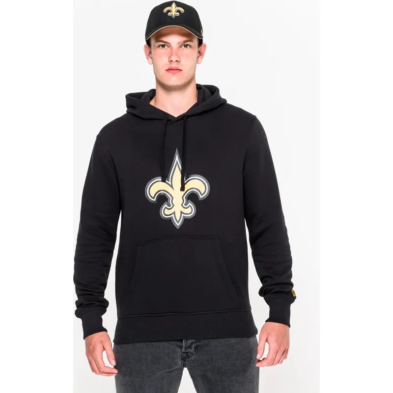 sweatshirt-med-haette-sort-pullover-hoodie-fra-new-orleans-saints-nfl-af-new-era sweatshirt-med-haette-sort-pullover-hoodie-fra-new-orleans-saints-nfl-af-new-era