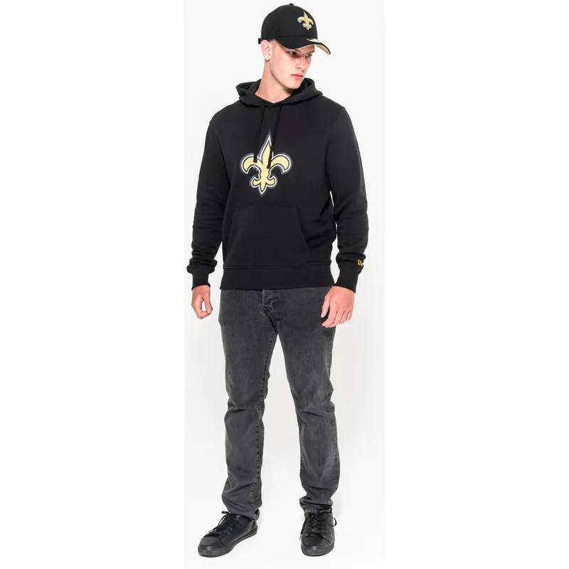 sweatshirt-med-haette-sort-pullover-hoodie-fra-new-orleans-saints-nfl-af-new-era sweatshirt-med-haette-sort-pullover-hoodie-fra-new-orleans-saints-nfl-af-new-era