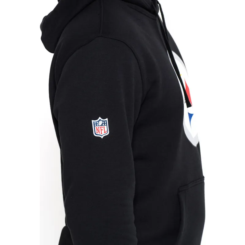 sweatshirt-med-haette-sort-pullover-hoodie-fra-pittsburgh-steelers-nfl-af-new-era sweatshirt-med-haette-sort-pullover-hoodie-fra-pittsburgh-steelers-nfl-af-new-era