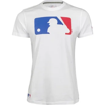 hvid-mlb-t-shirt-med-korte-aermer-fra-new-era