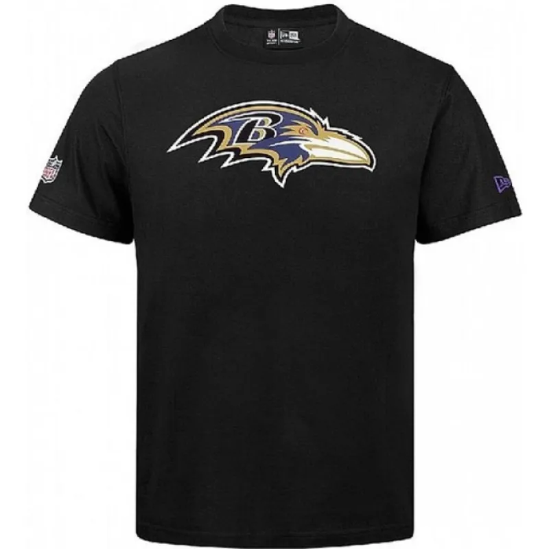 sort-baltimore-ravens-nfl-kortaermet-t-shirt-fra-new-era