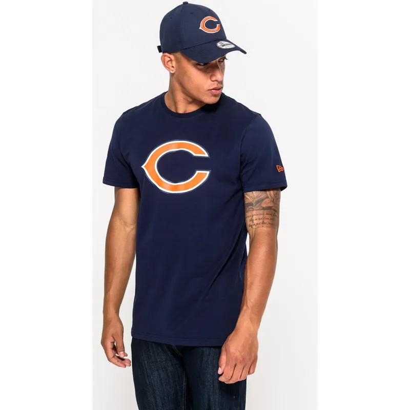 t-shirt-kort-aerme-bla-de-fra-chicago-bears-nfl-af-new-era