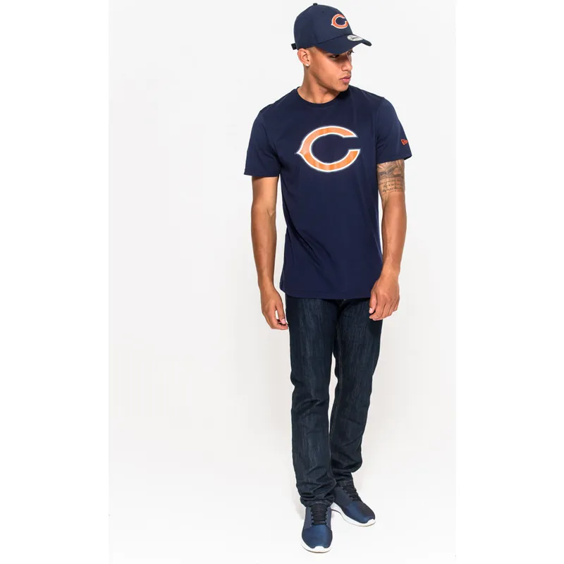 t-shirt-kort-aerme-bla-de-fra-chicago-bears-nfl-af-new-era