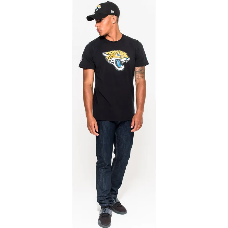 t-shirt-kort-aerme-sort-de-fra-jacksonville-jaguars-nfl-af-new-era