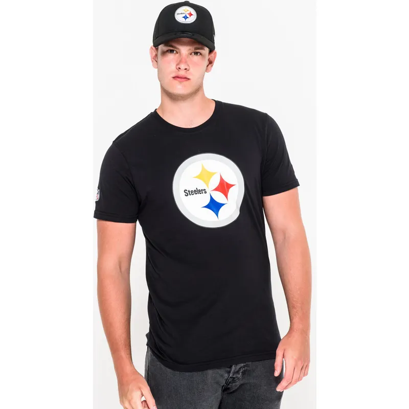 t-shirt-kort-aerme-sort-de-fra-pittsburgh-steelers-nfl-af-new-era