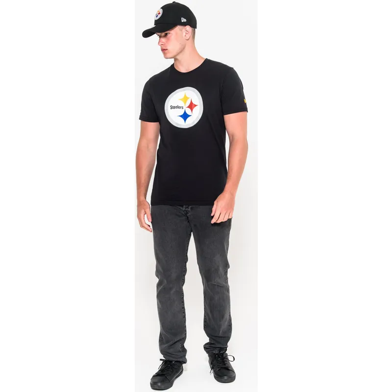 t-shirt-kort-aerme-sort-de-fra-pittsburgh-steelers-nfl-af-new-era