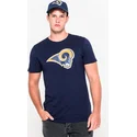 t-shirt-kort-aerme-bla-de-fra-los-angeles-rams-nfl-af-new-era