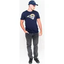 t-shirt-kort-aerme-bla-de-fra-los-angeles-rams-nfl-af-new-era