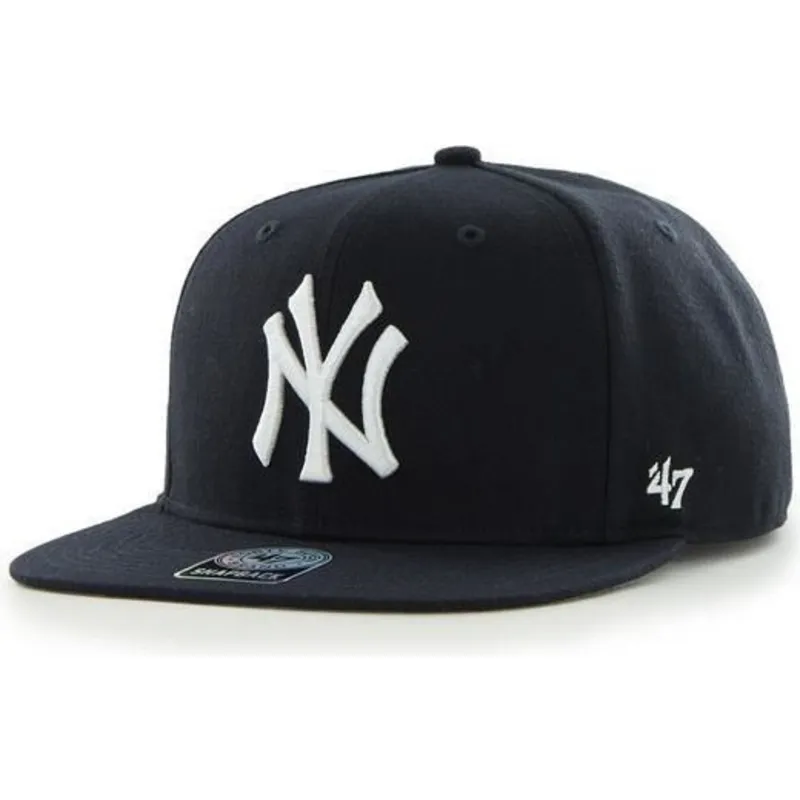 kasketter-flad-sort-snapback-fra-new-york-yankees-mlb-af-47-brand