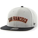 gra-flad-kasket-med-san-francisco-giants-mlb-bogstaver-fra-47-brand