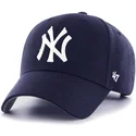 kasketter-buet-marinebla-justerbar-rem-claro-fra-new-york-yankees-mlb-af-47-brand