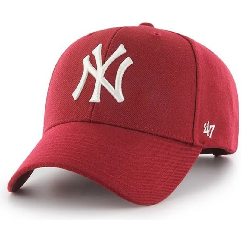 kasketter-buet-rod-snapback-fra-new-york-yankees-mlb-af-47-brand