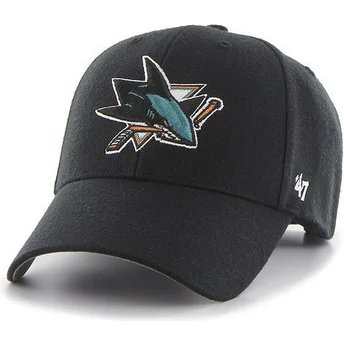 Sort kurvet kasket fra San Jose Sharks NHL MVP af 47 Brand