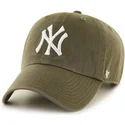 kasketter-buet-brun-justerbar-rem-fra-new-york-yankees-mlb-af-47-brand
