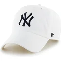 hvid-buet-new-york-yankees-mlb-clean-up-kasket-fra-47-brand