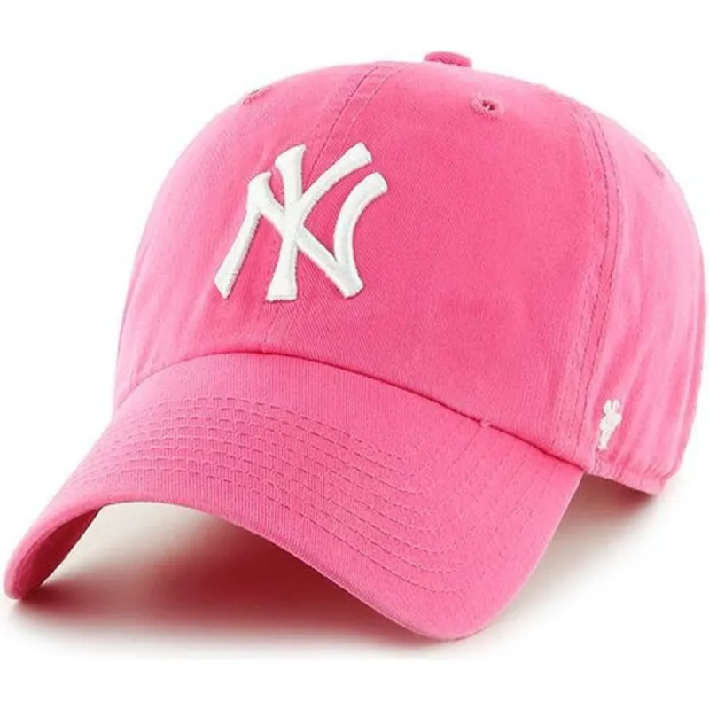 kasketter-buet-rosa-justerbar-rem-fra-new-york-yankees-mlb-af-47-brand