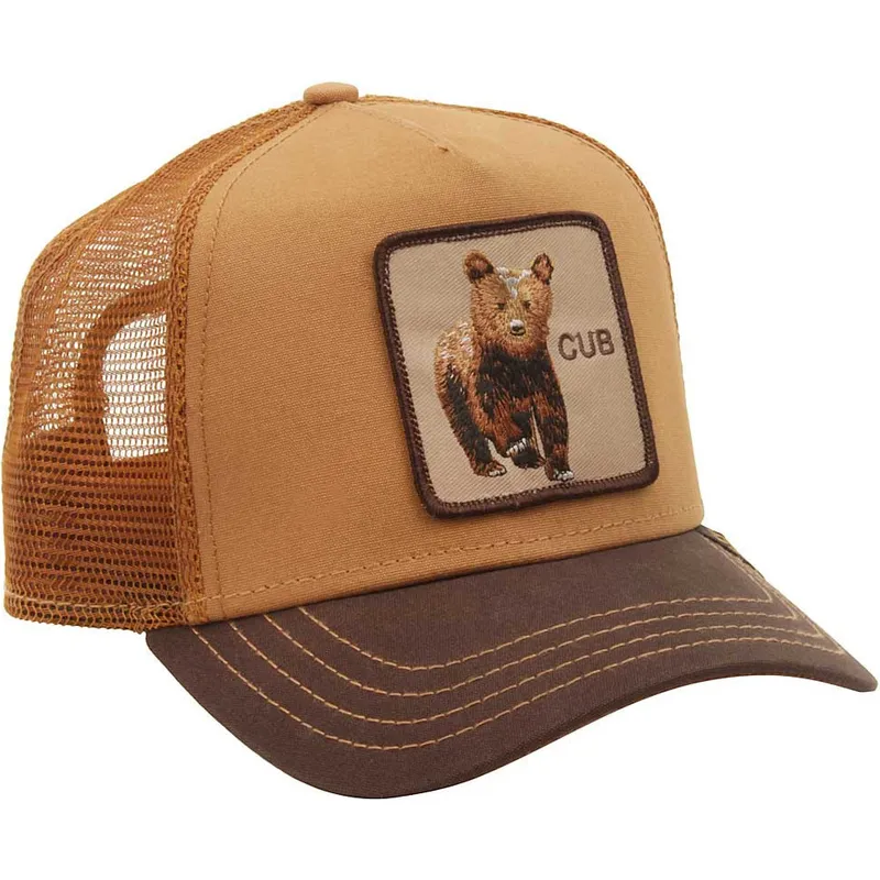 kasketter-buet-brun-snapback-the-farm-af-goorin-bros