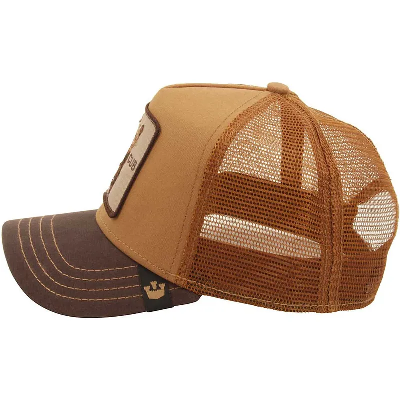 kasketter-buet-brun-snapback-the-farm-af-goorin-bros