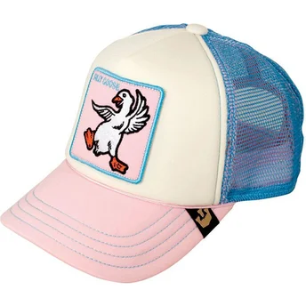 silly-goose-af-goorin-bros-lyserod-og-bla-trucker-kasket-til-dreng