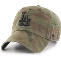 los-angeles-dodgers-mlb-regiment-clean-up-camoufleret-buet-kasket-med-sort-logo-fra-47-brand