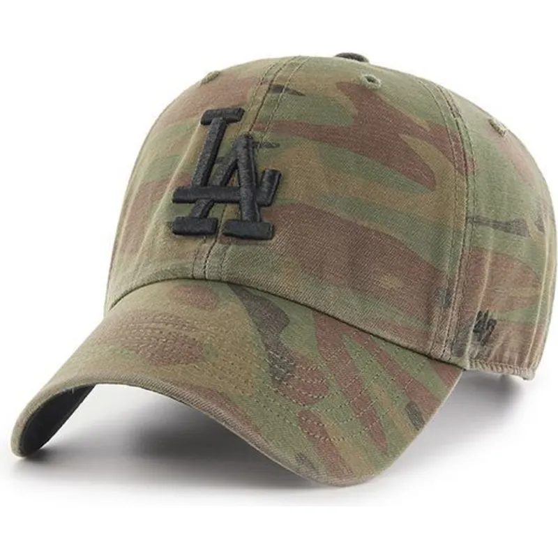kasketter-buet-camouflage-justerbar-rem-negro-fra-los-angeles-dodgers-mlb-af-47-brand kasketter-buet-camouflage-justerbar-rem-negro-fra-los-angeles-dodgers-mlb-af-47-brand