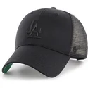 sort-trucker-kasket-med-sort-los-angeles-dodgers-logo-mlb-mvp-branson-fra-47-brand