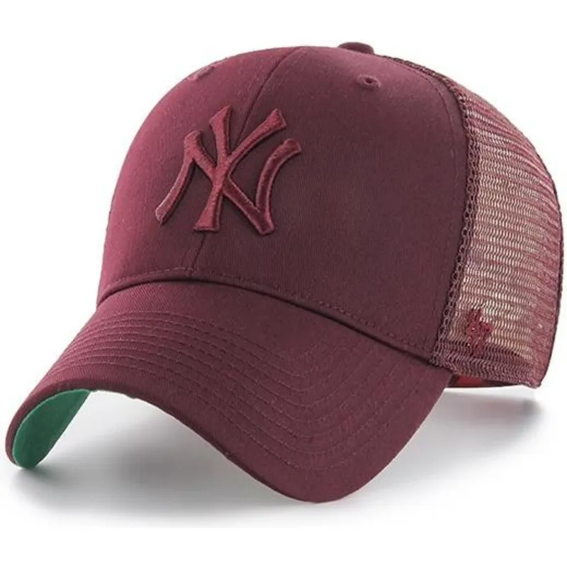 bordeaux-trucker-cap-med-bordeaux-logo-fra-new-york-yankees-mlb-mvp-branson-fra-47-brand