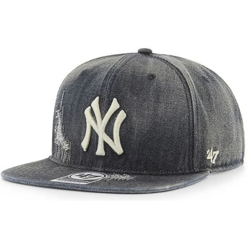 kasketter-flad-sort-snapback-vaquero-fra-new-york-yankees-mlb-af-47-brand