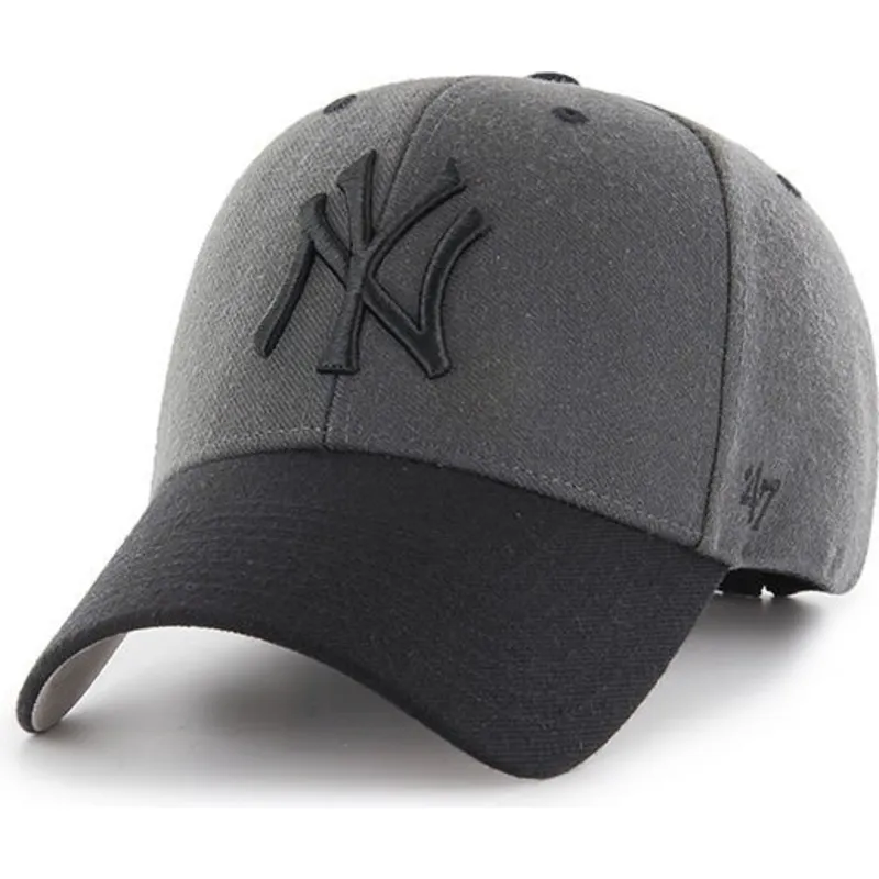 kasketter-buet-sort-justerbar-rem-clara-fra-new-york-yankees-mlb-af-47-brand