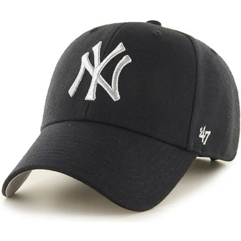 kasketter-buet-sort-justerbar-rem-plata-fra-new-york-yankees-mlb-af-47-brand