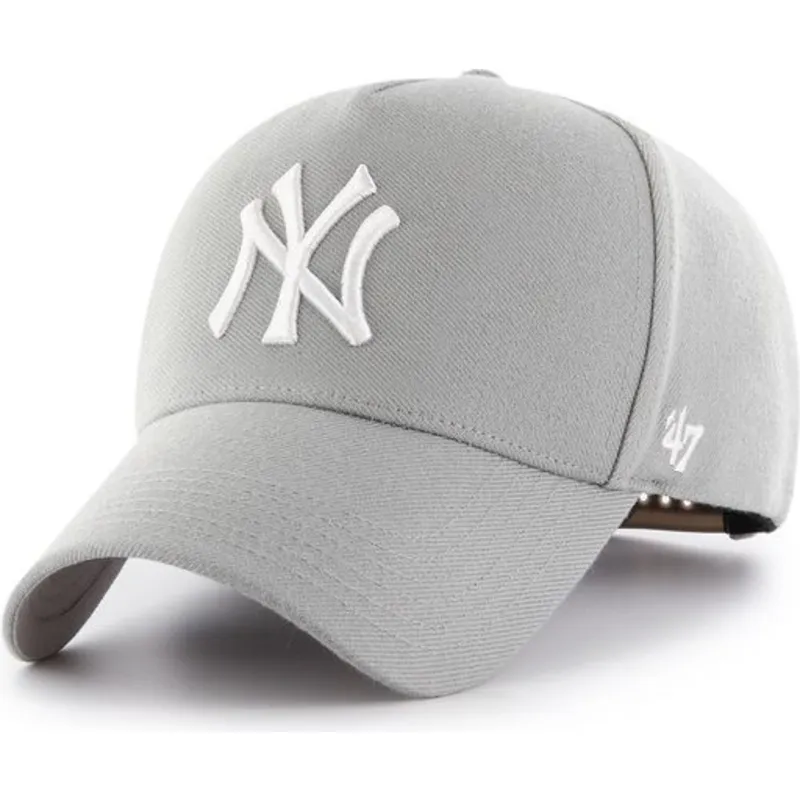 gra-new-york-yankees-mlb-mvp-snapback-kasket-med-buet-skygge-fra-47-brand