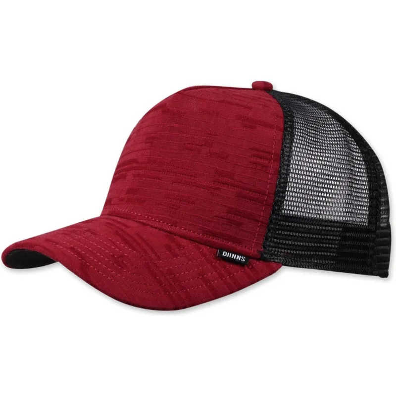 kasketter-buet-rod-snapback-af-djinns