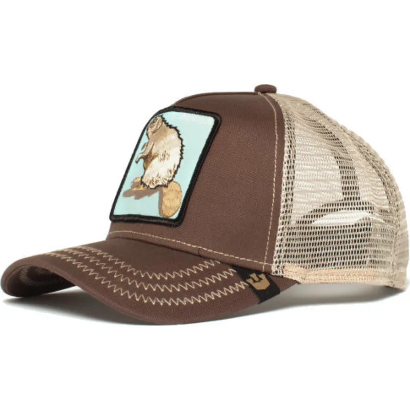 kasketter-buet-brun-snapback-the-farm-af-goorin-bros kasketter-buet-brun-snapback-the-farm-af-goorin-bros