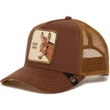 kasketter-buet-brun-snapback-the-farm-af-goorin-bros