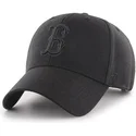sort-kurvet-snapback-kasket-med-sort-boston-red-sox-logo-mlb-mvp-fra-47-brand